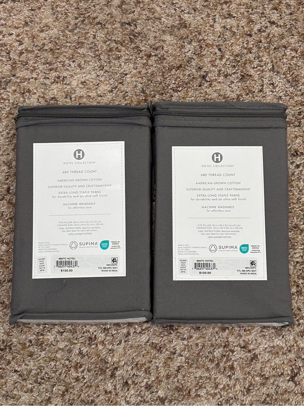 Hotel Collection White King Pillowcases, Brand New (Set of 4) - Picture 5 of 5